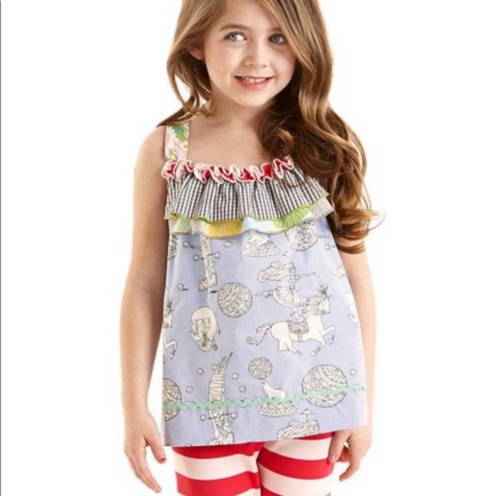 Matilda Jane | Judy & Ethel Circus Tank Top Embellished 8 NWT